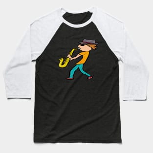 Saxophone Baseball T-Shirt